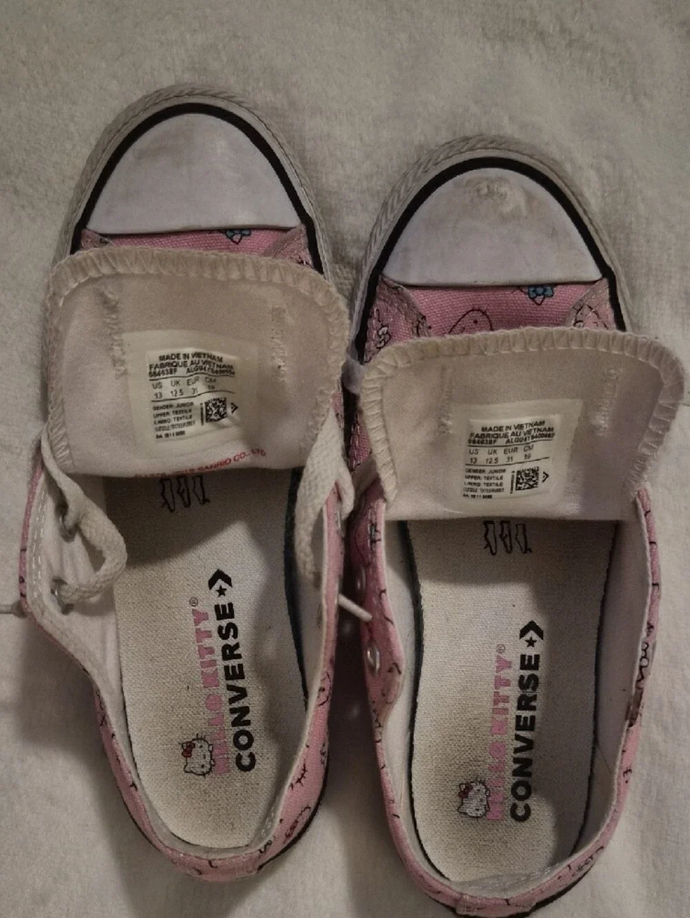Converse Pink Hello Kitty Kids High-Top Sneakers